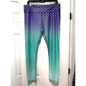 Oh My Disney‎ Store Size XL Ombre The Little Mermaid Ariel Iridescent Leggings